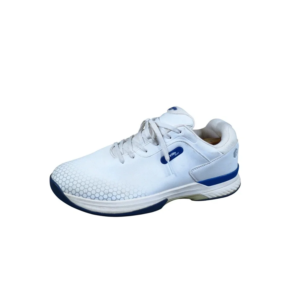 FitVille Marca Men Golf Shoes Size 14 Extra Wide Athletic White Blue Synthetic